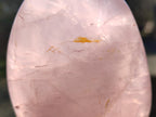 Polished Gemmy Rose Quartz Standing Display Pieces x 2 From Madagascar - Toprock Gemstones and Minerals 