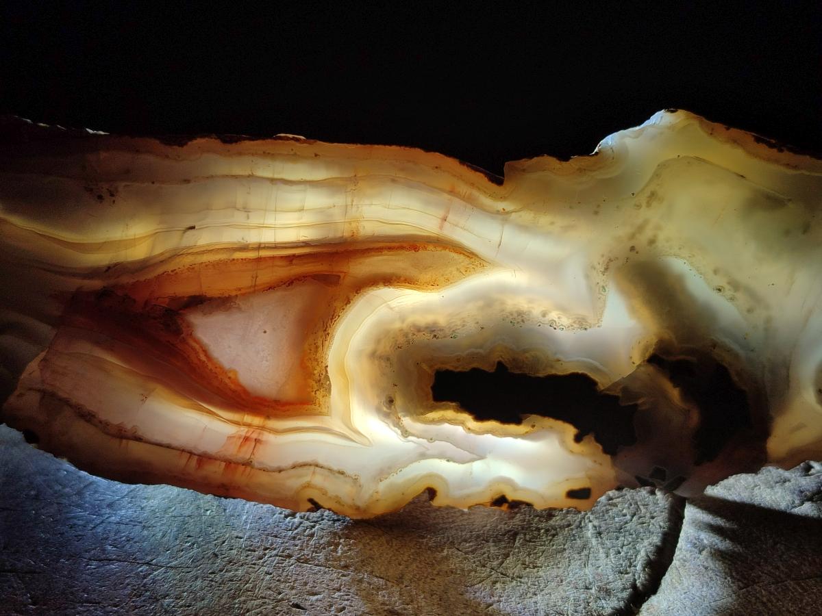 Polished One Side Red Shashe River Sardonyx Agate Slices x 4 From Shashe River, Zimbabwe - Toprock Gemstones and Minerals 