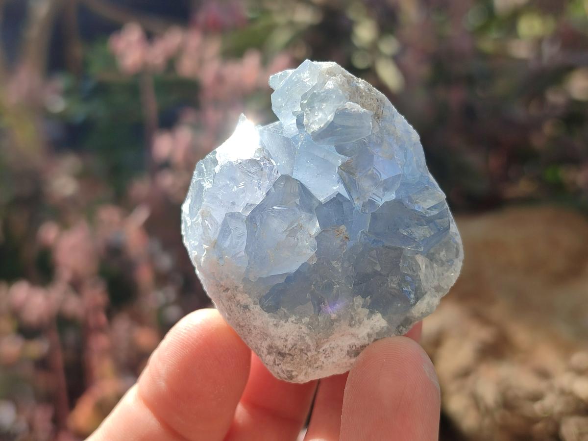 Natural Blue Celestite Specimens x 35 From Sakoany, Madagascar - Toprock Gemstones and Minerals 