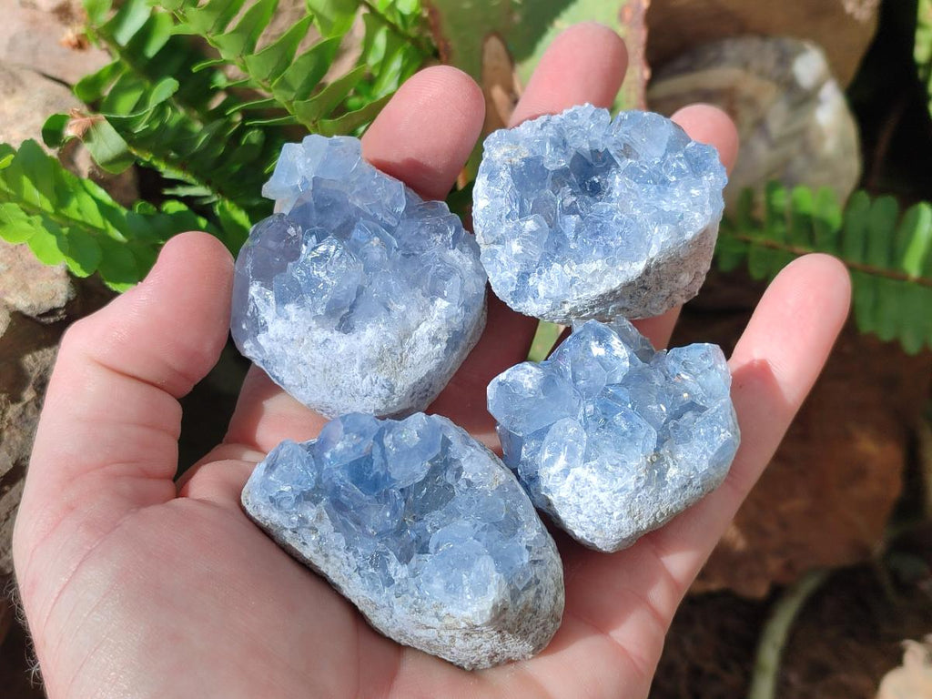 Natural Blue Celestite Specimens x 35 From Sakoany, Madagascar - Toprock Gemstones and Minerals 