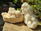 Natural Cascading "Anananas" Candle Quartz Clusters x 2 From Antsirabe, Madagascar - Toprock Gemstones and Minerals 