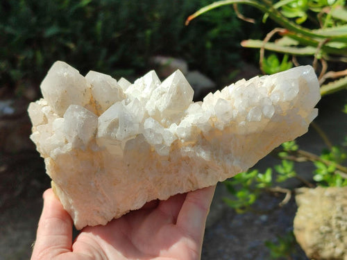 Natural Cascading "Anananas" Candle Quartz Clusters x 2 From Antsirabe, Madagascar - Toprock Gemstones and Minerals 