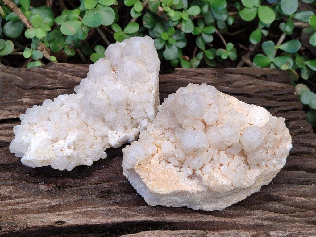 Natural Cascading "Anananas" Candle Quartz Clusters x 2 From Antsirabe, Madagascar - Toprock Gemstones and Minerals 