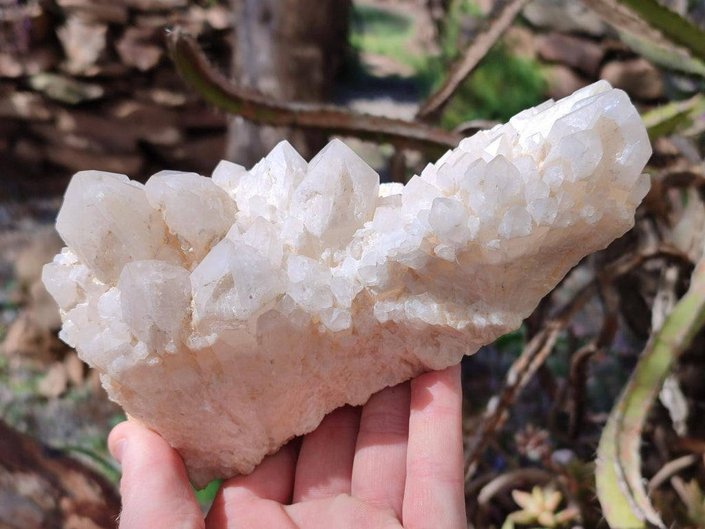 Natural Cascading "Anananas" Candle Quartz Clusters x 2 From Antsirabe, Madagascar - Toprock Gemstones and Minerals 