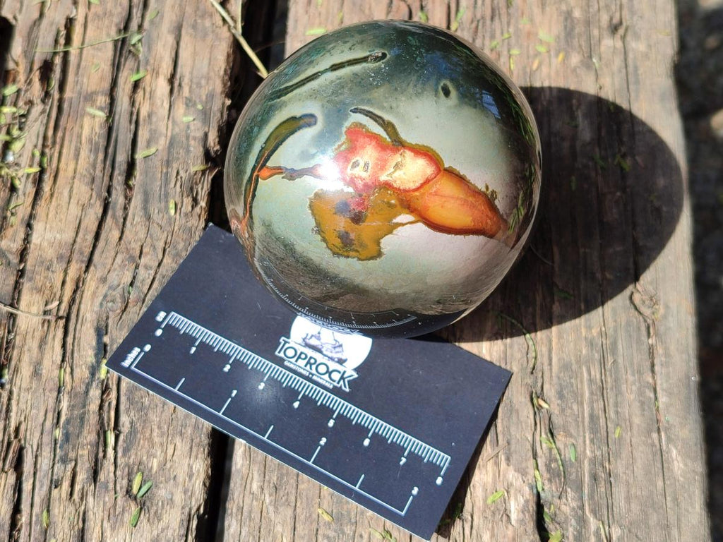 Polished Polychrome Jasper Spheres x 4 From Androka, Madagascar - Toprock Gemstones and Minerals 