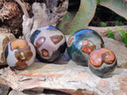 Polished Polychrome Jasper Spheres x 4 From Androka, Madagascar - Toprock Gemstones and Minerals 