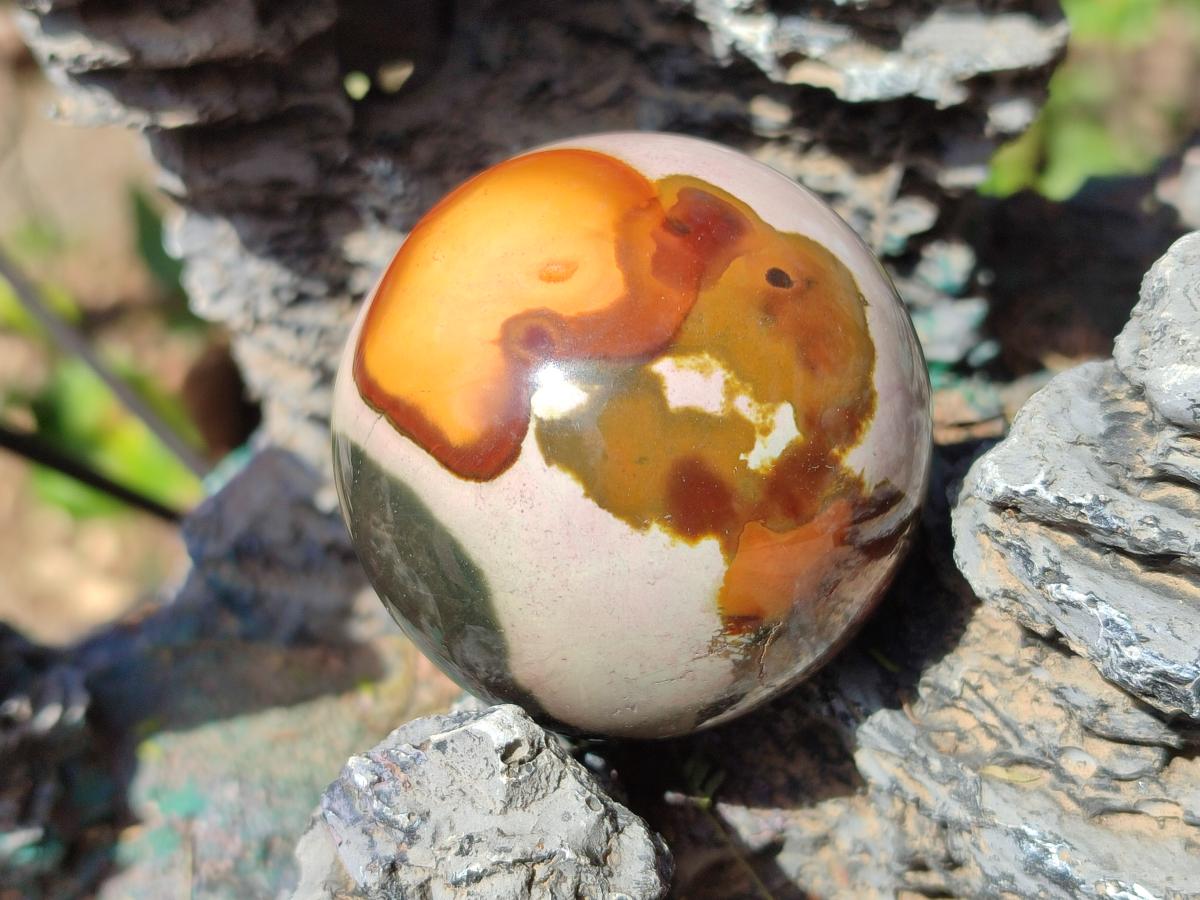 Polished Polychrome Jasper Spheres x 4 From Androka, Madagascar - Toprock Gemstones and Minerals 