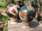 Polished Polychrome Jasper Spheres x 4 From Androka, Madagascar - Toprock Gemstones and Minerals 