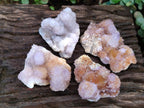 Natural Spirit Ametrine Clusters x 4 From Boekenhouthoek, South Africa - Toprock Gemstones and Minerals 