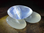 Polished Girasol Pearl Quartz Palm Stones x 12 From Ambatondrazaka, Madagascar - Toprock Gemstones and Minerals 