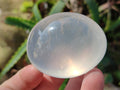 Polished Girasol Pearl Quartz Palm Stones x 12 From Ambatondrazaka, Madagascar - Toprock Gemstones and Minerals 