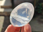 Polished Girasol Pearl Quartz Palm Stones x 12 From Ambatondrazaka, Madagascar - Toprock Gemstones and Minerals 