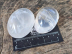 Polished Girasol Pearl Quartz Palm Stones x 12 From Ambatondrazaka, Madagascar - Toprock Gemstones and Minerals 