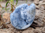 Polished and Natural Blue Celestite Eggs x 3 From Sakoany, Madagascar - Toprock Gemstones and Minerals 
