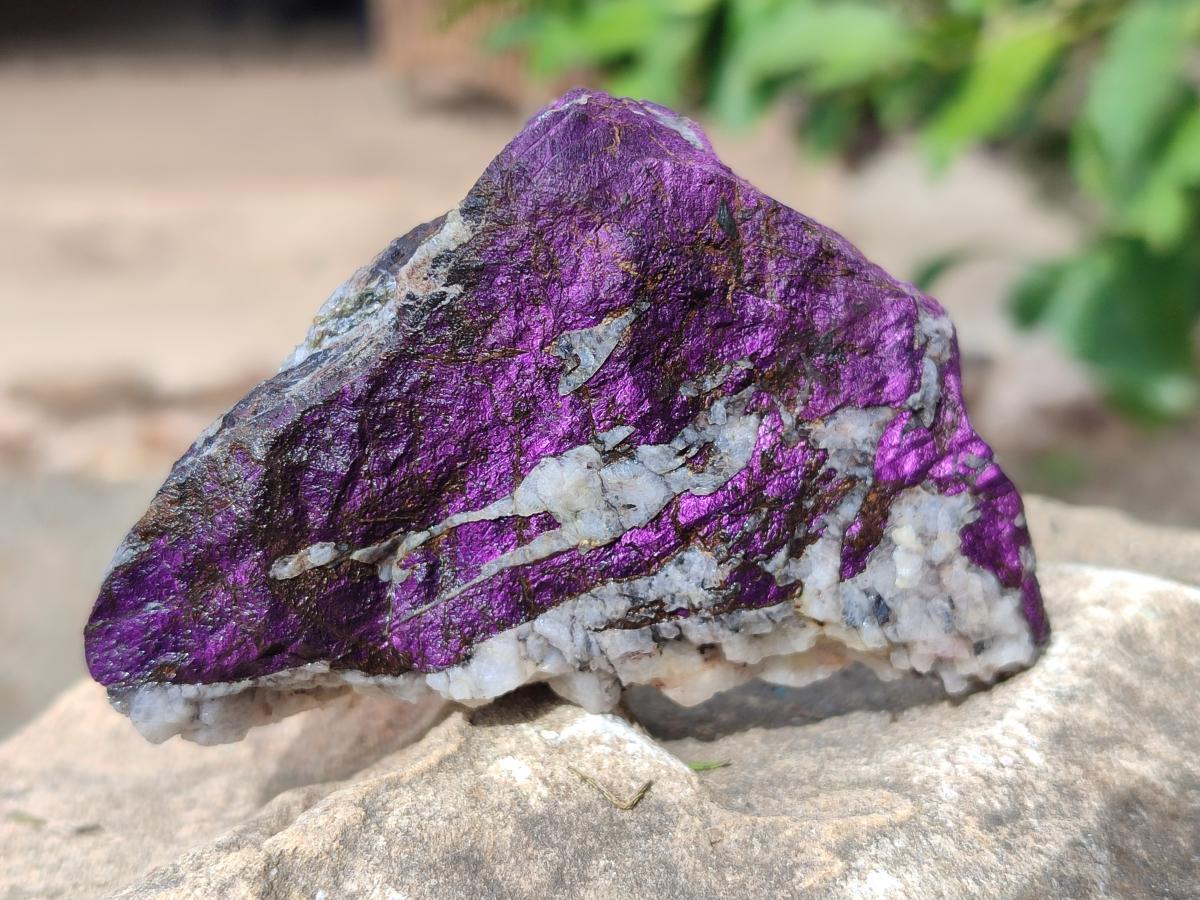 Natural Metallic Cobbed Purpurite Specimens x 6 From Erongo, Namibia - Toprock Gemstones and Minerals 