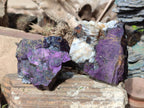 Natural Metallic Cobbed Purpurite Specimens x 6 From Erongo, Namibia - Toprock Gemstones and Minerals 