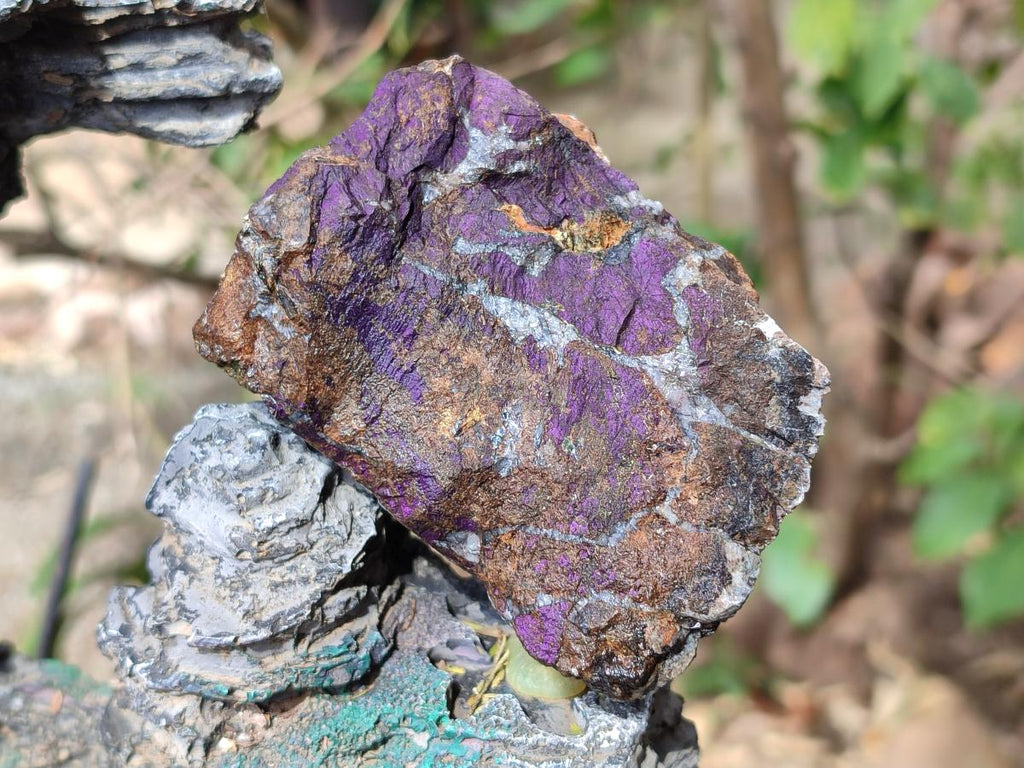 Natural Metallic Cobbed Purpurite Specimens x 6 From Erongo, Namibia - Toprock Gemstones and Minerals 