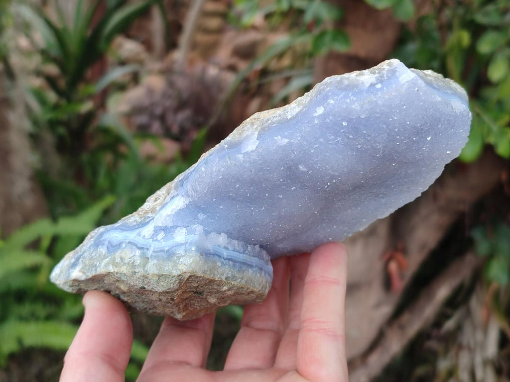 Natural Blue Lace Agate Geode Specimens x 6 From Nsanje, Malawi - Toprock Gemstones and Minerals 