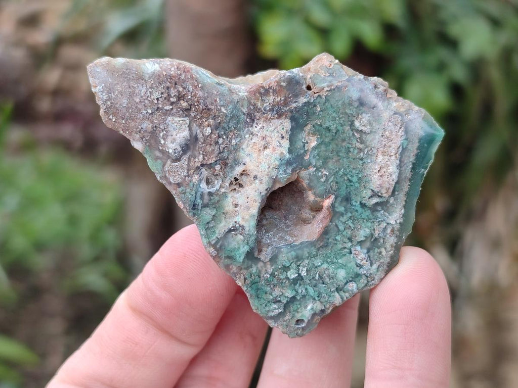 Polished One Side Great Dyke Mtorolite Chrysoprase Slices x 12 From Great Dyke Mountain Range, Zimbabwe - Toprock Gemstones and Minerals 