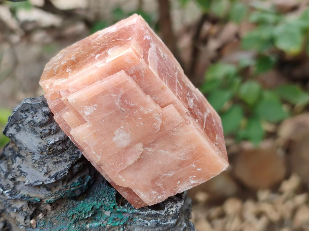 Natural Rhombohedral Sunset Deep Orange Calcite Specimens x 12 From Spitzkop, Namibia - Toprock Gemstones and Minerals 