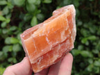 Natural Rhombohedral Sunset Deep Orange Calcite Specimens x 12 From Spitzkop, Namibia - Toprock Gemstones and Minerals 
