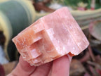 Natural Rhombohedral Sunset Deep Orange Calcite Specimens x 12 From Spitzkop, Namibia - Toprock Gemstones and Minerals 