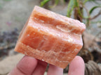 Natural Rhombohedral Sunset Deep Orange Calcite Specimens x 12 From Spitzkop, Namibia - Toprock Gemstones and Minerals 