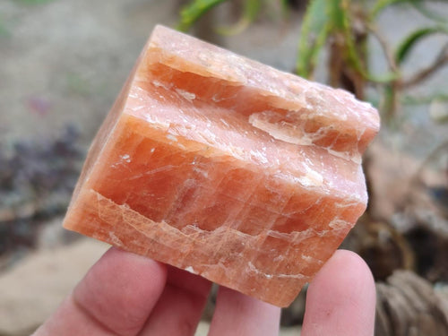 Natural Rhombohedral Sunset Deep Orange Calcite Specimens x 12 From Spitzkop, Namibia - Toprock Gemstones and Minerals 