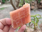 Natural Rhombohedral Sunset Deep Orange Calcite Specimens x 12 From Spitzkop, Namibia - Toprock Gemstones and Minerals 