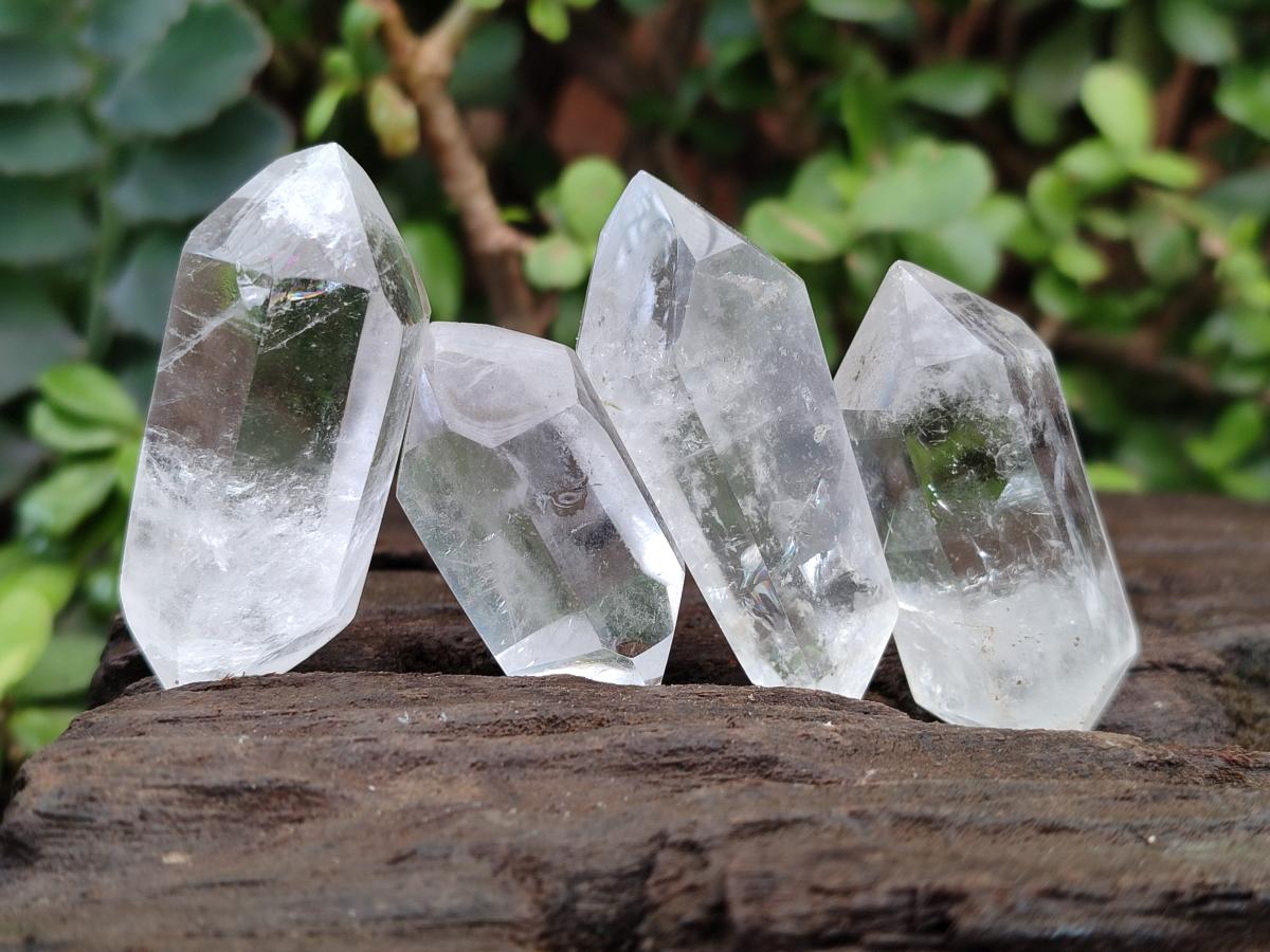Polished Double Terminated Clear Quartz Crystals x 35 From Madagascar - Toprock Gemstones and Minerals 