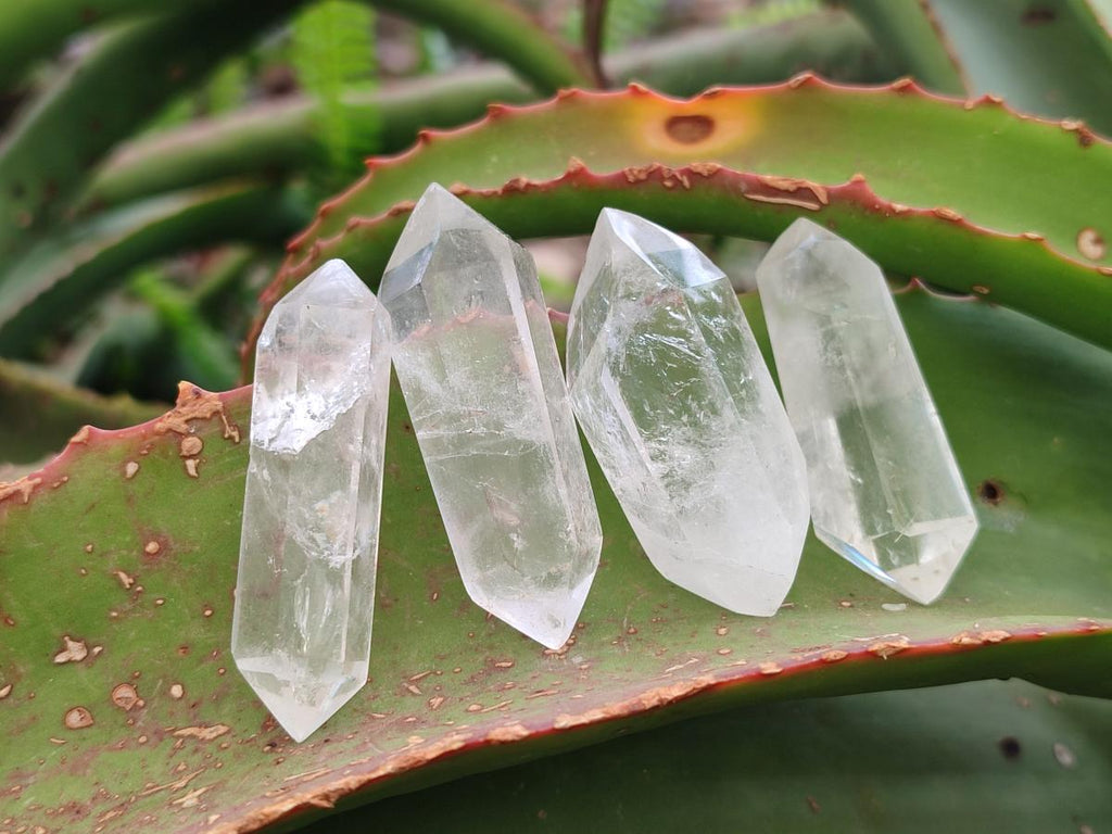 Polished Double Terminated Clear Quartz Crystals x 35 From Madagascar - Toprock Gemstones and Minerals 
