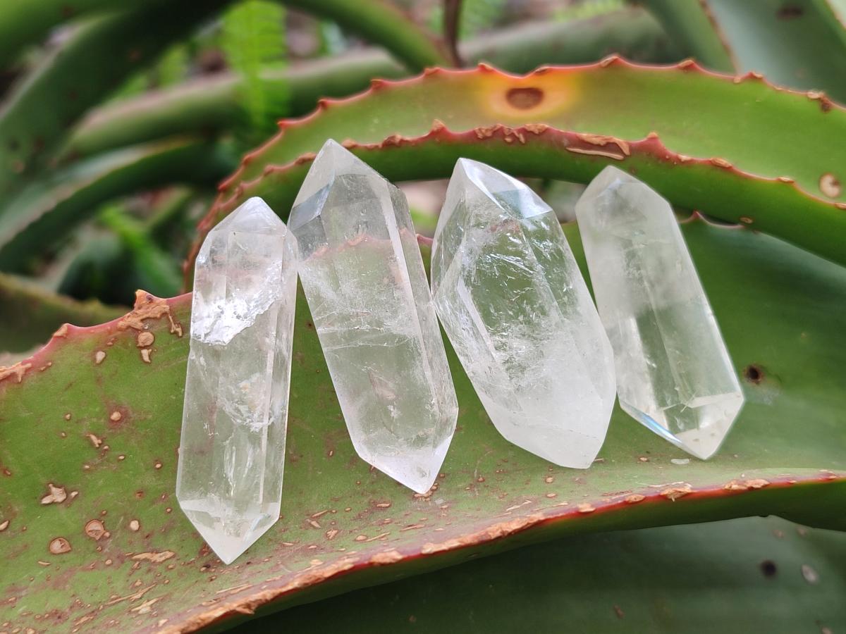 Polished Double Terminated Clear Quartz Crystals x 35 From Madagascar - Toprock Gemstones and Minerals 