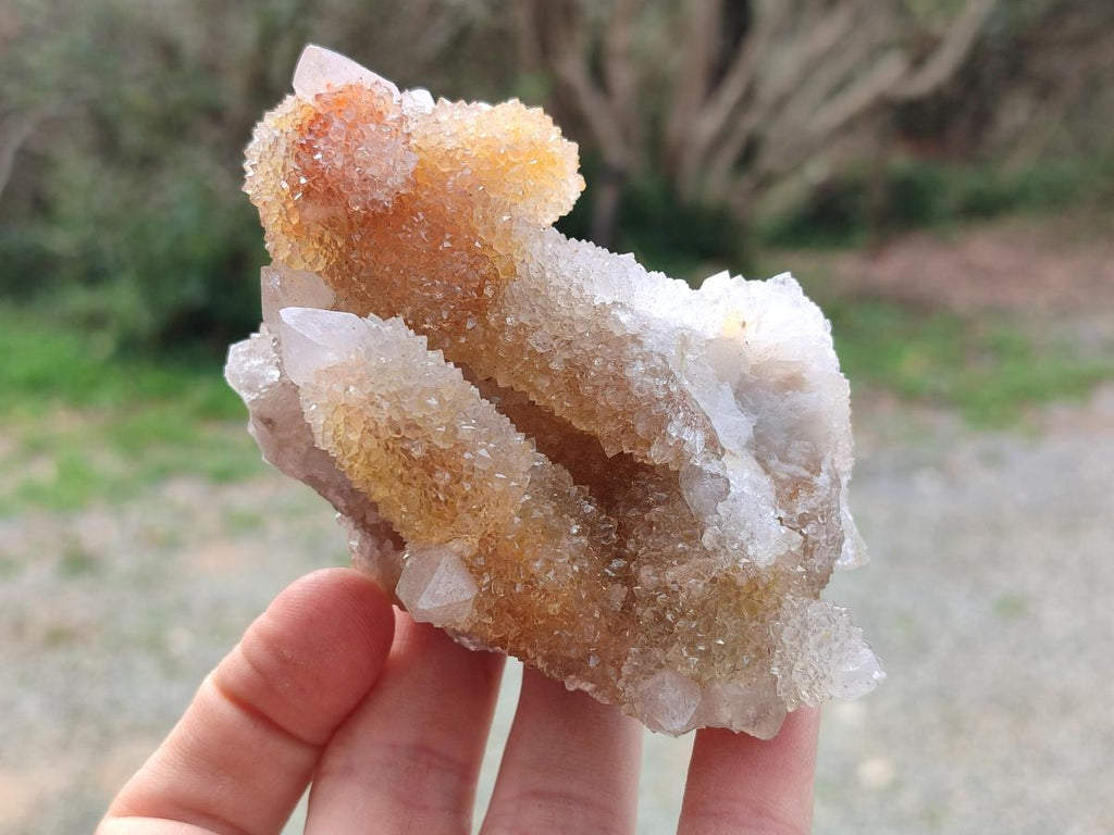 Natural Drusy Fairy Spirit Quartz Clusters x 3 From Boekenhouthoek, South Africa - Toprock Gemstones and Minerals 