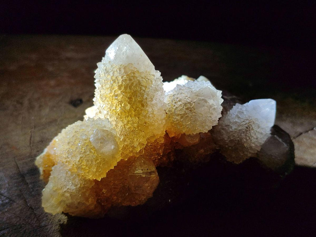Natural Drusy Fairy Spirit Quartz Clusters x 3 From Boekenhouthoek, South Africa - Toprock Gemstones and Minerals 