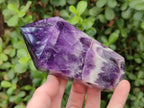 Polished Chevron Amethyst Display Crystals x 2 From Zambia - Toprock Gemstones and Minerals 