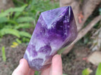 Polished Chevron Amethyst Display Crystals x 2 From Zambia - Toprock Gemstones and Minerals 