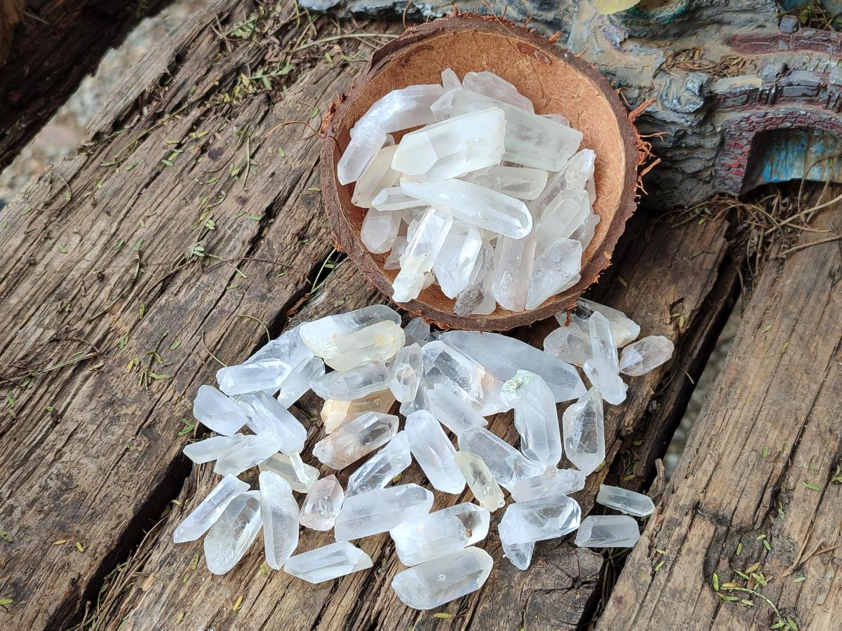 Natural Small Clear Malagasy Quartz Crystals x 1,84 Kg Lot From Madagascar - Toprock Gemstones and Minerals 