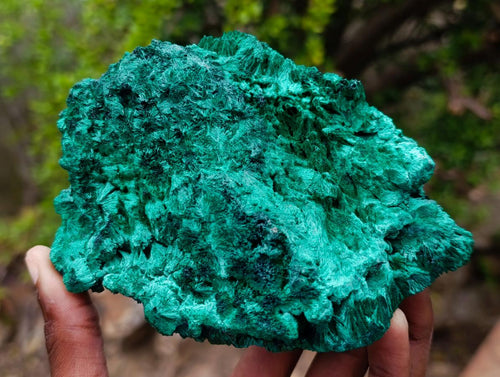 Natural Silky Malachite Specimens x 2 From Kasompe, Congo - Toprock Gemstones and Minerals 