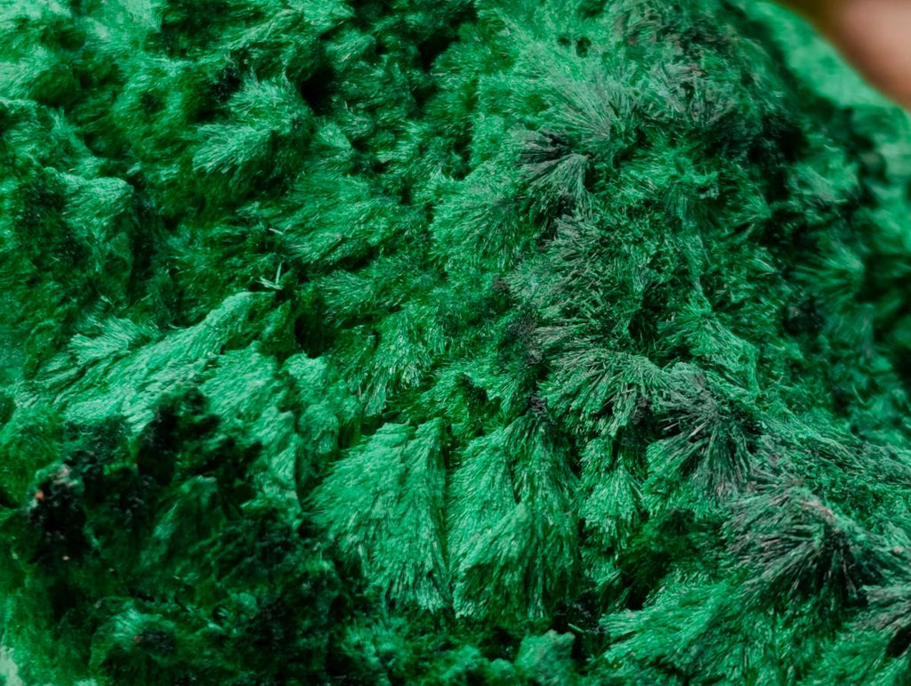 Natural Silky Malachite Specimens x 2 From Kasompe, Congo - Toprock Gemstones and Minerals 