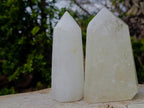 Polished Clear Quartz Crystals x 2 From Madagascar - Toprock Gemstones and Minerals 