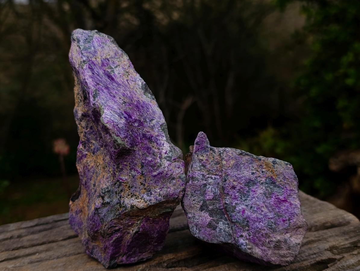 Natural Cobbed Stichtite Specimens x 4 From Barberton, South Africa - Toprock Gemstones and Minerals 