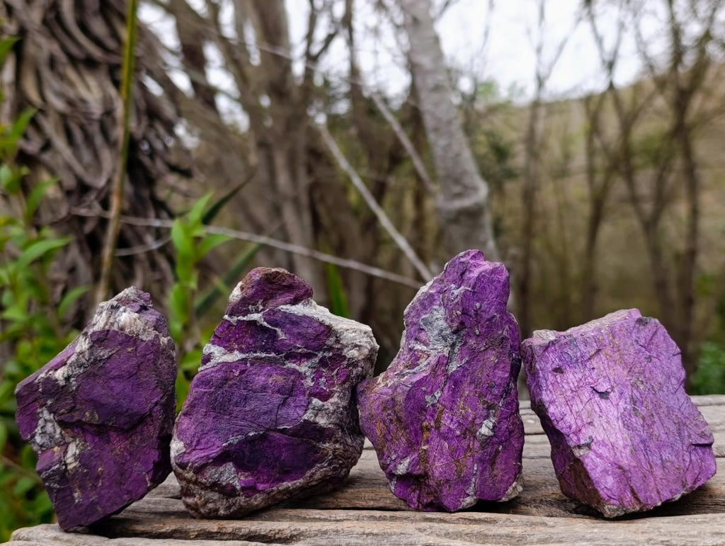 Natural Metallic Cobbed Purpurite Specimens x 12 From Erongo, Namibia - Toprock Gemstones and Minerals 