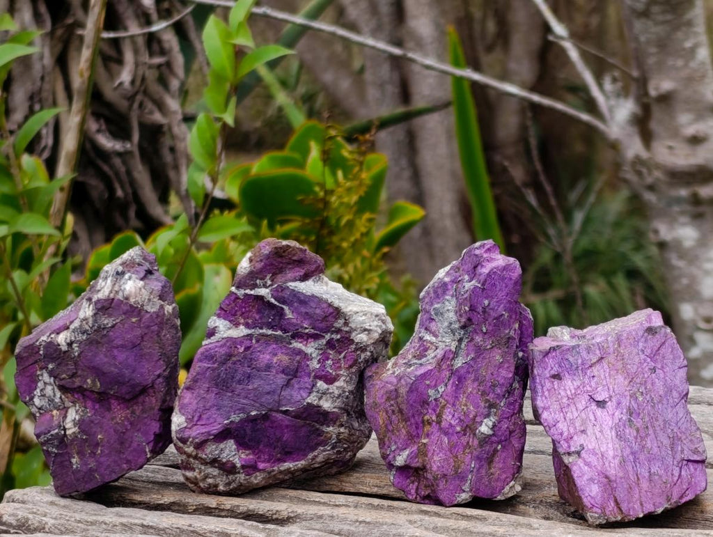 Natural Metallic Cobbed Purpurite Specimens x 12 From Erongo, Namibia - Toprock Gemstones and Minerals 