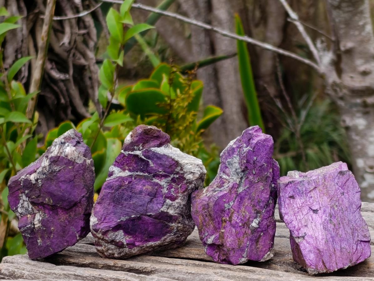 Natural Metallic Cobbed Purpurite Specimens x 12 From Erongo, Namibia - Toprock Gemstones and Minerals 
