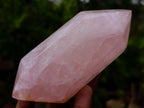 Polished Double Terminated Gemmy Rose Quartz Crystals x 6 From Madagascar - Toprock Gemstones and Minerals 