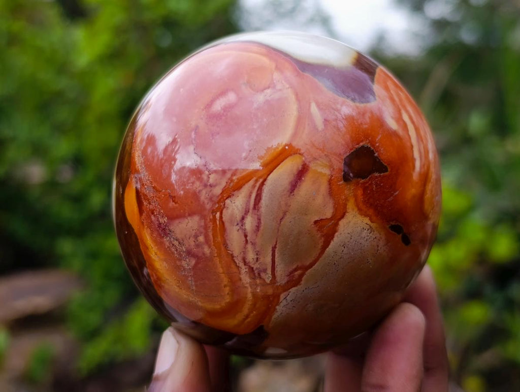 Polished Polychrome Jasper Spheres x 3 From Androka, Madagascar - Toprock Gemstones and Minerals 
