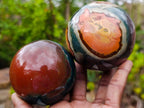 Polished Polychrome Jasper Spheres x 3 From Androka, Madagascar - Toprock Gemstones and Minerals 