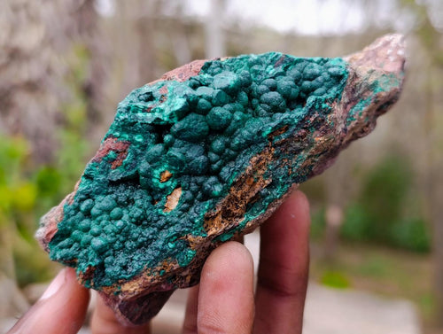 Natural Botryoidal Crystalline Malachite Specimens x 4 From Tenke Fungurume, Congo - Toprock Gemstones and Minerals 