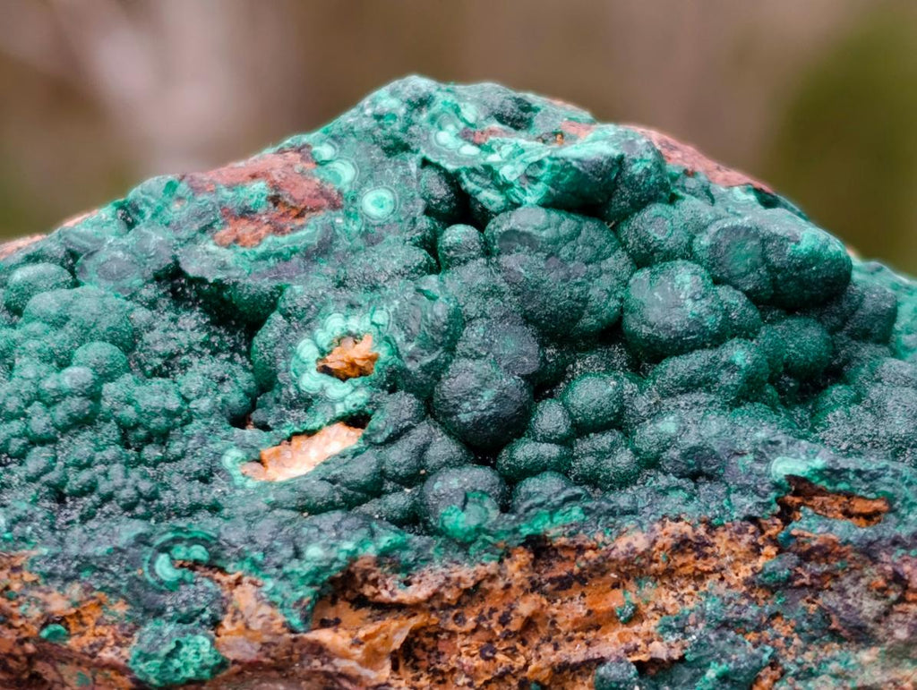 Natural Botryoidal Crystalline Malachite Specimens x 4 From Tenke Fungurume, Congo - Toprock Gemstones and Minerals 