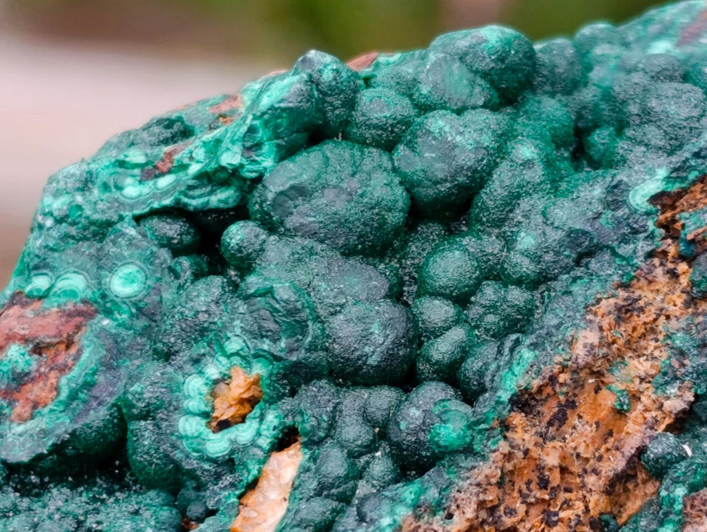Natural Botryoidal Crystalline Malachite Specimens x 4 From Tenke Fungurume, Congo - Toprock Gemstones and Minerals 